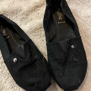 Black slip on shoes